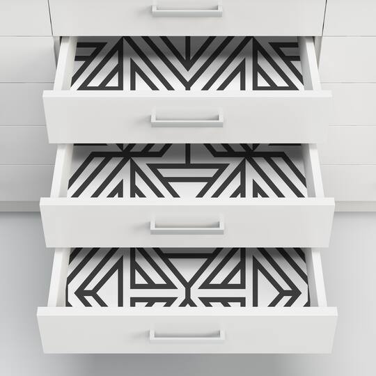 NuWallpaper Black Linear Peel & Stick Wallpaper